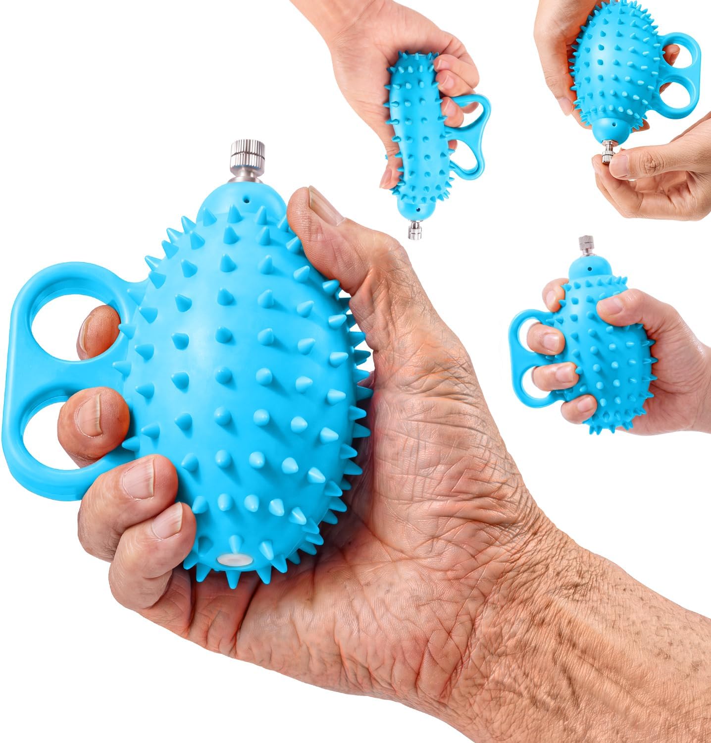 Hand Exercise Ball, Finger Therapy Ball, Grip Strengthener for Adults - Stress Relief, Massage Ball, Resistance Training for Wrist Flexibility, Hand Strengthening, Anxiety Relief