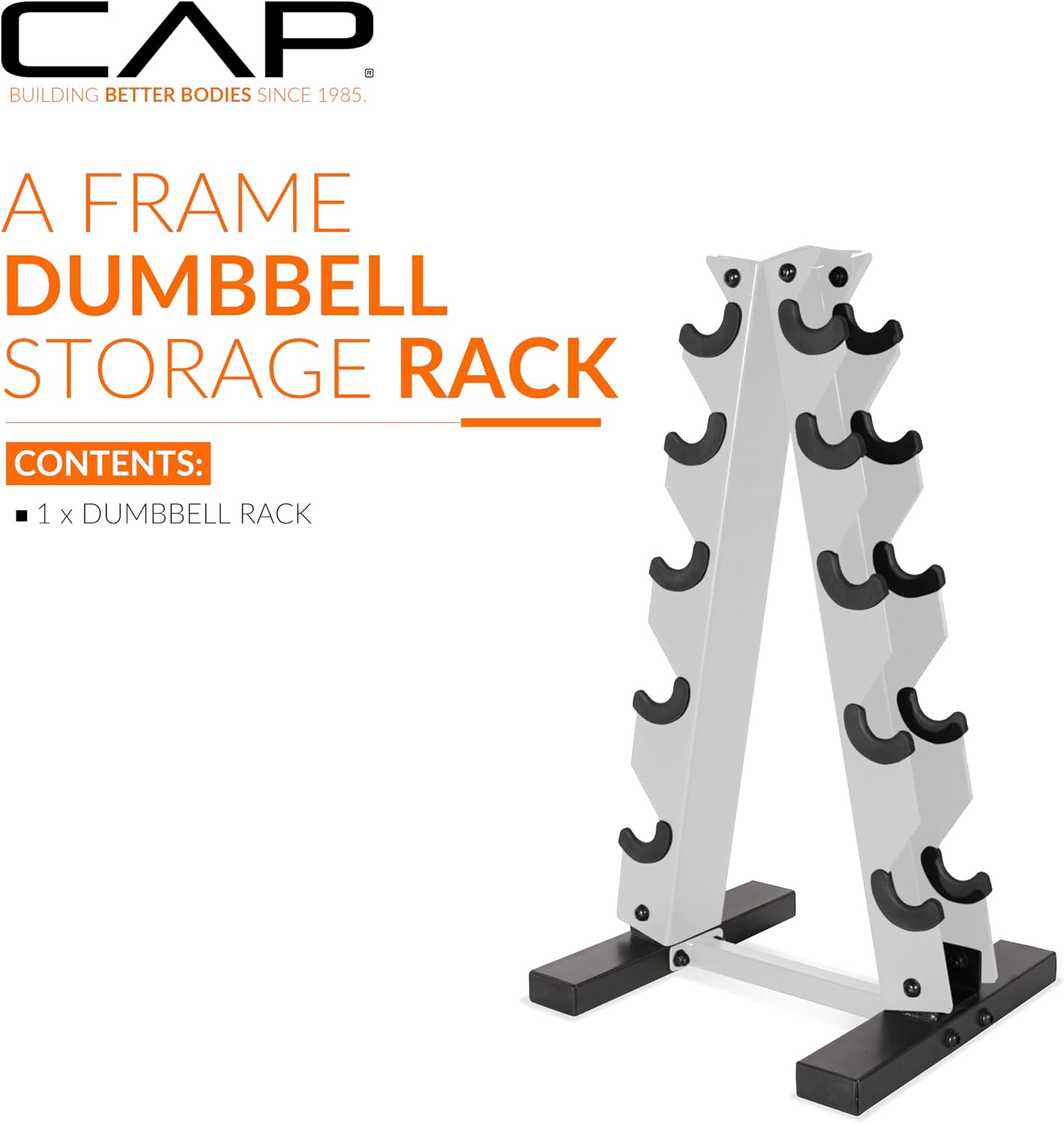 Cap Dumbbell Rack for Home Gym, Space-Saving Free Weight Rack, Compact Weight Storage Rack for Hex Dumbbells, 3-Tier & 5-Tier Options, 80-200lb Capacity - Image 2