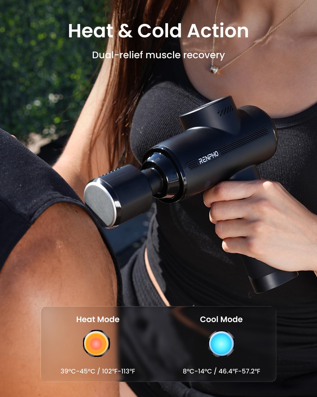 RENPHO Active Thermacool 2 Massage Gun with Intuitive Heat and Cold Control - Image 5