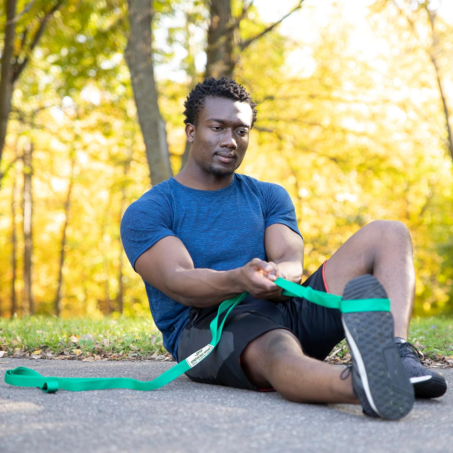 OPTP The Original Stretch Out Strap with Exercise Book, USA-Made Yoga Strap - Image 8