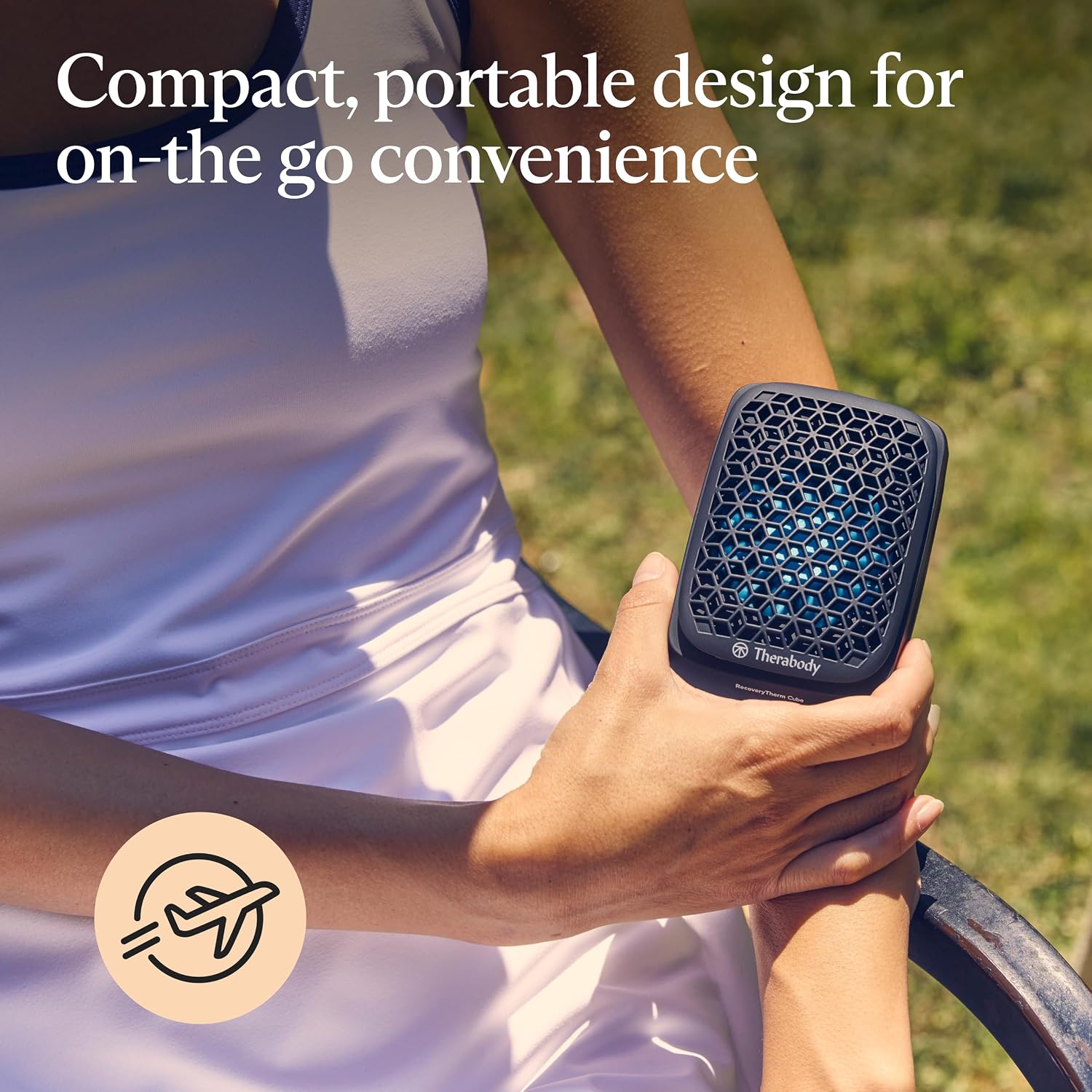 Therabody RecoveryTherm Cube - Instant Heat, Cold and Contrast Therapy for Pain Relief, Aches and Pains, and Muscle Recovery - Portable Hands Free Cryotherapy Machine with Cold Compress & Heating Pad - Image 6