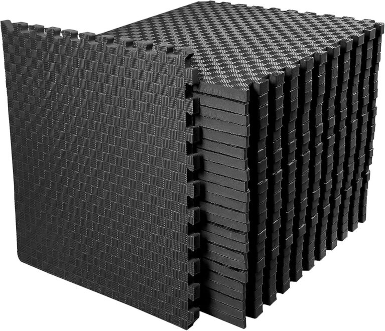 BalanceFrom Puzzle Exercise Mat 1" Thick, EVA Interlocking Foam Floor