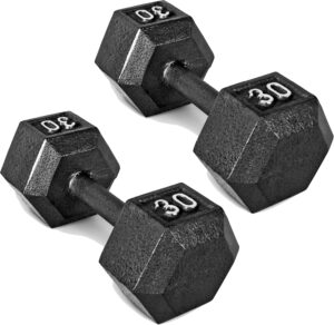 CAP Barbell Cast Iron Hex Dumbbell ...
