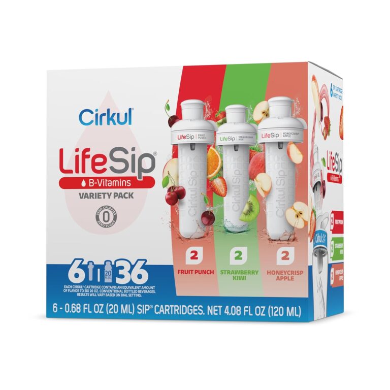 Cirkul LifeSip 6-Pack. No Sugar, 0 Cal Flavored Water with B Vitamins