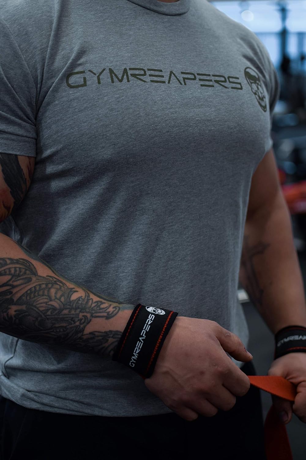 Gymreapers Lifting Wrist Straps for Weightlifting, Bodybuilding, Powerlifting, Strength Training, & Deadlifts - Padded Neoprene with 18" Cotton - Image 5