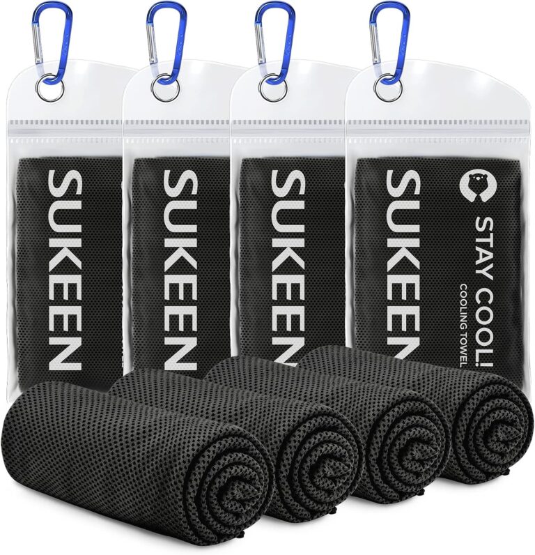 Sukeen 4 Pack Cooling Towels (40"x12") for Neck and Face Instant Cooling