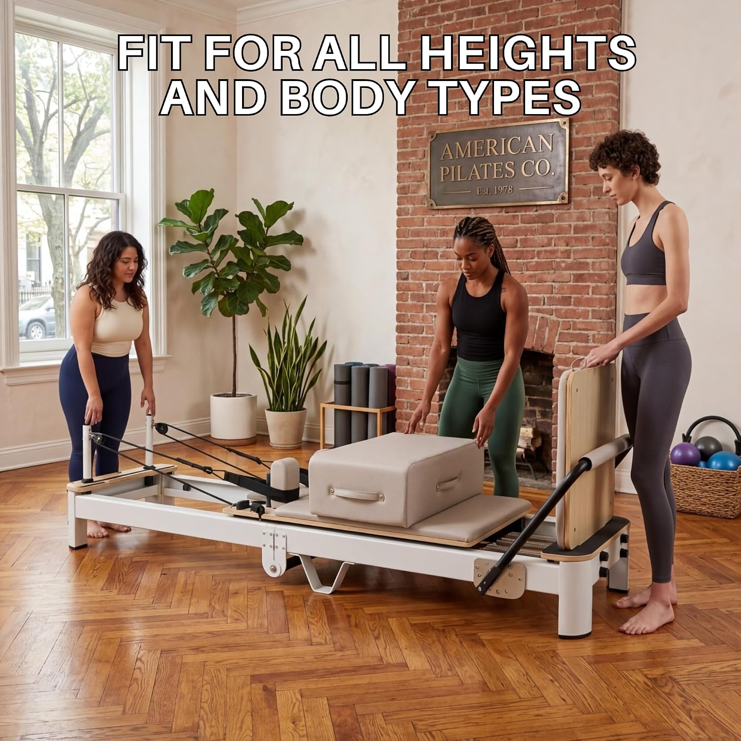 Ultra Foldable Pilates Reformer Studio Aluminum Pilates Machine - Image 5