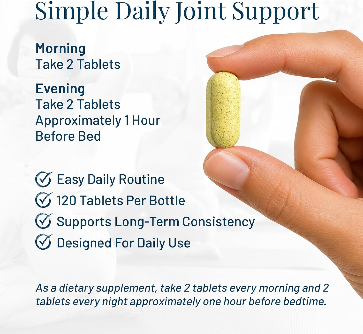 Advanced Bone & Joint Support Supplement | Promotes Healthy Joint Function & Relief from Joint Discomfort | Enhance Cartilage Flexibility & Range of Motion - 120 Count (Pack of 2) - Image 6