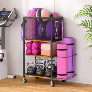 Dumbbell Rack, Yoga Mat Storage Hol...