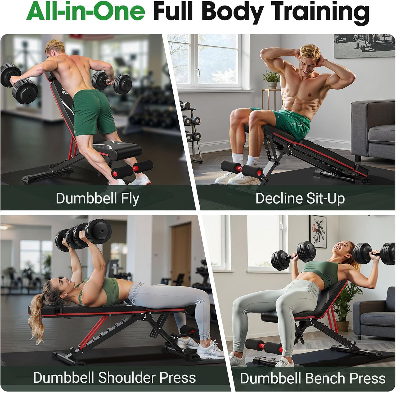FLYBIRD Adjustable Weight Bench, Full Body Workout Bench for Home Gym - Image 8