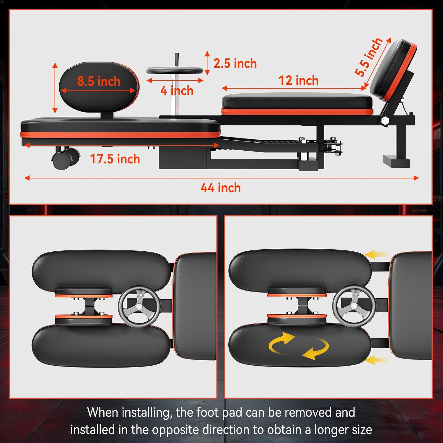 Rigel Leg Stretcher, 220LBS Leg Stretch Machine, Heavy Duty Steel Frame Equipment Splits Machine, Leg Stretching Training Machine for Home Gym Split Machine Training Fitness - Image 6