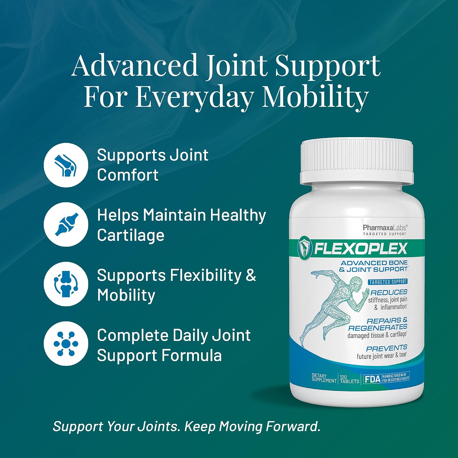 Advanced Bone & Joint Support Supplement | Promotes Healthy Joint Function & Relief from Joint Discomfort | Enhance Cartilage Flexibility & Range of Motion - 120 Count (Pack of 2) - Image 2