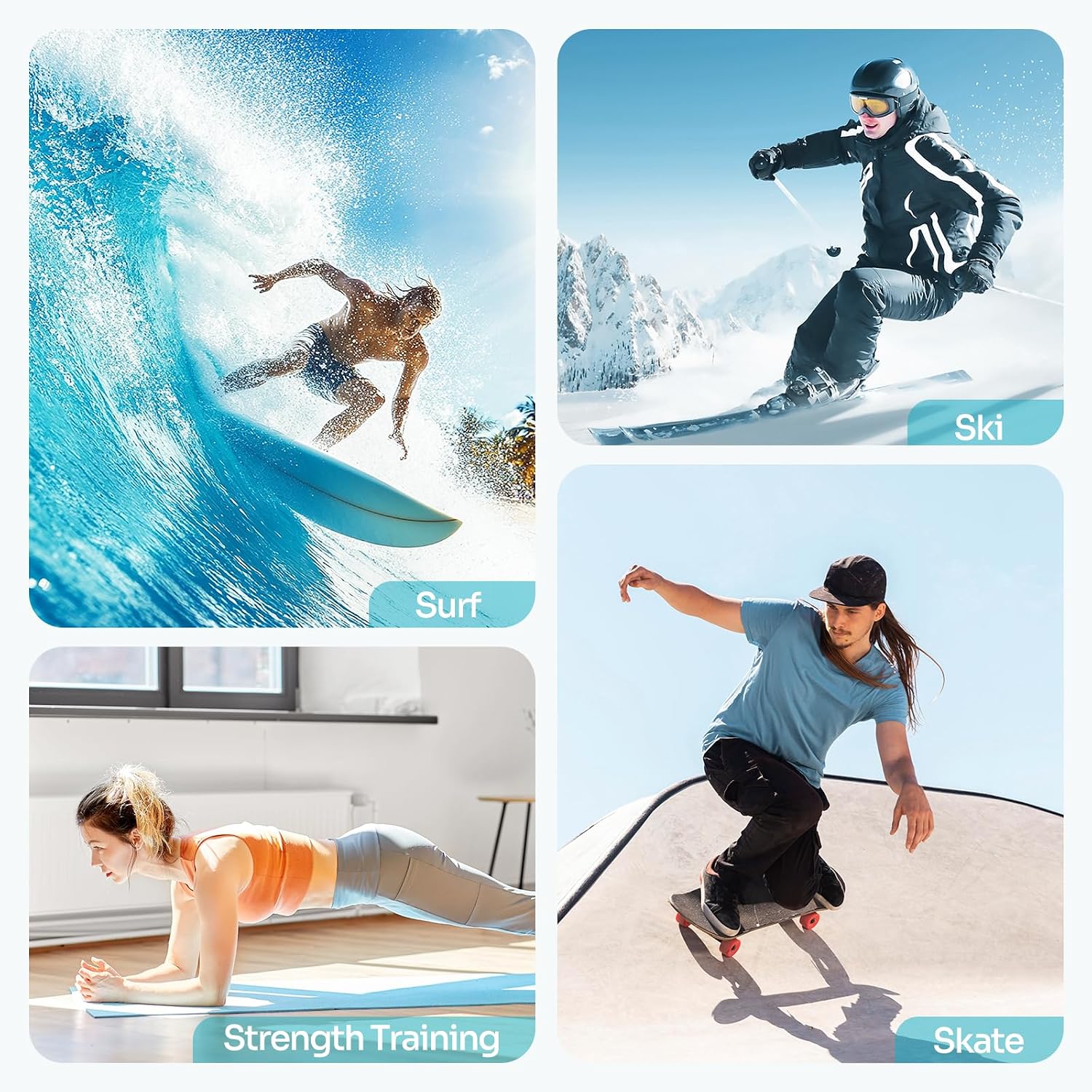 Sportneer Balance Board - 7 Mode Wobble Board with Roller & Ball - Image 8