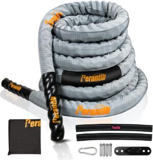 Perantlb Poly Battle Rope with Clot...