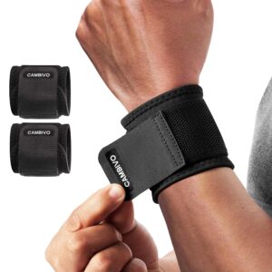 CAMBIVO 2 Pack Wrist Brace for Carp...