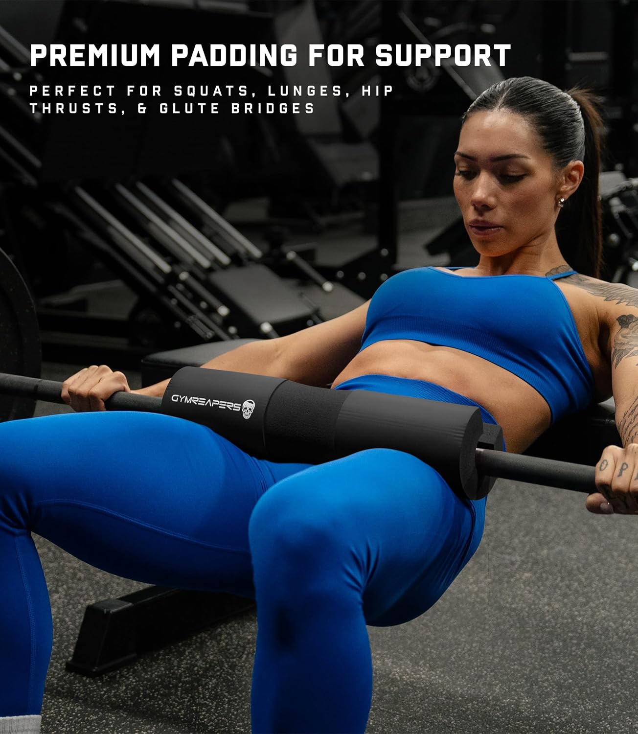 Gymreapers Barbell Squat Pad - Protective Bridge Pad For Hip Thrust, Squats, Lunges - Hip Support, Neck Protection For Bar - Image 2