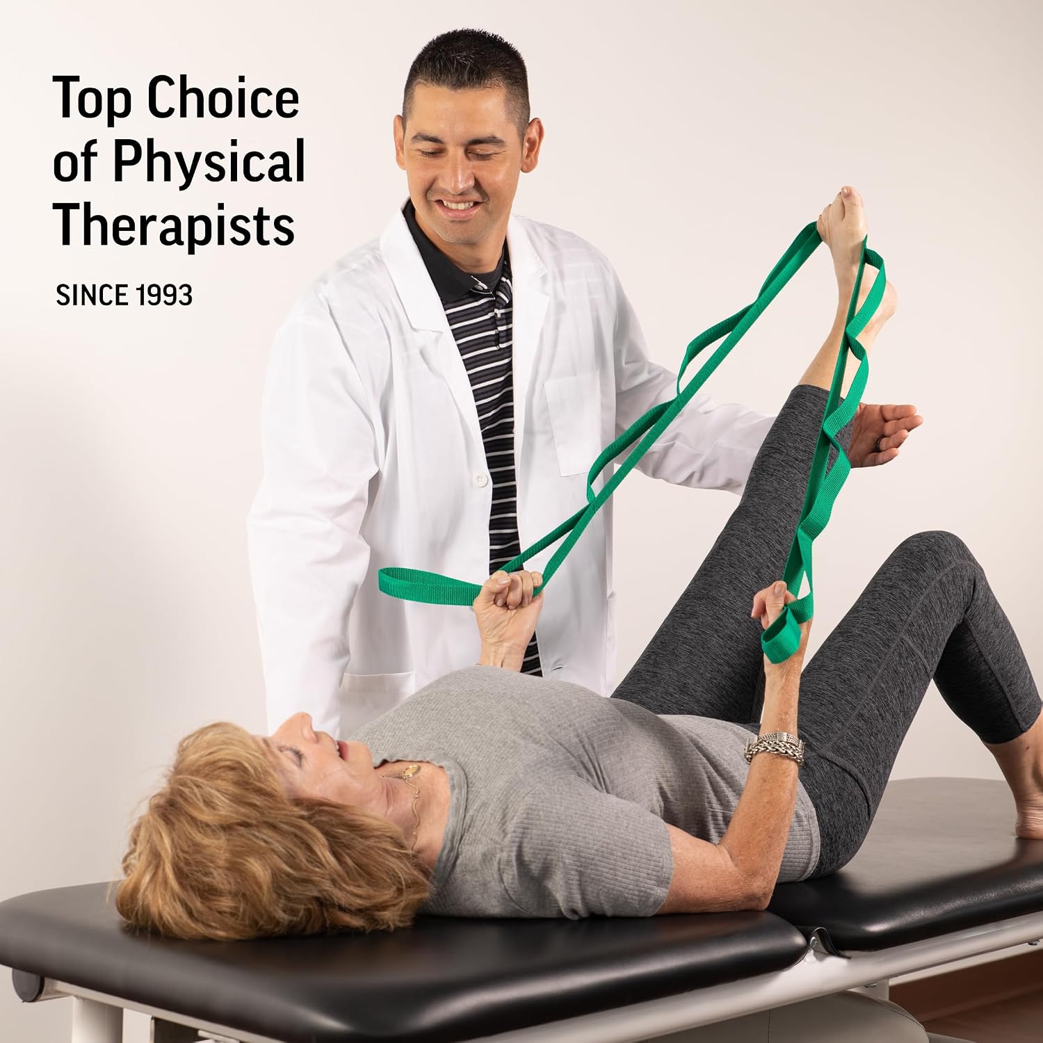 OPTP The Original Stretch Out Strap with Exercise Book, USA-Made Yoga Strap - Image 2
