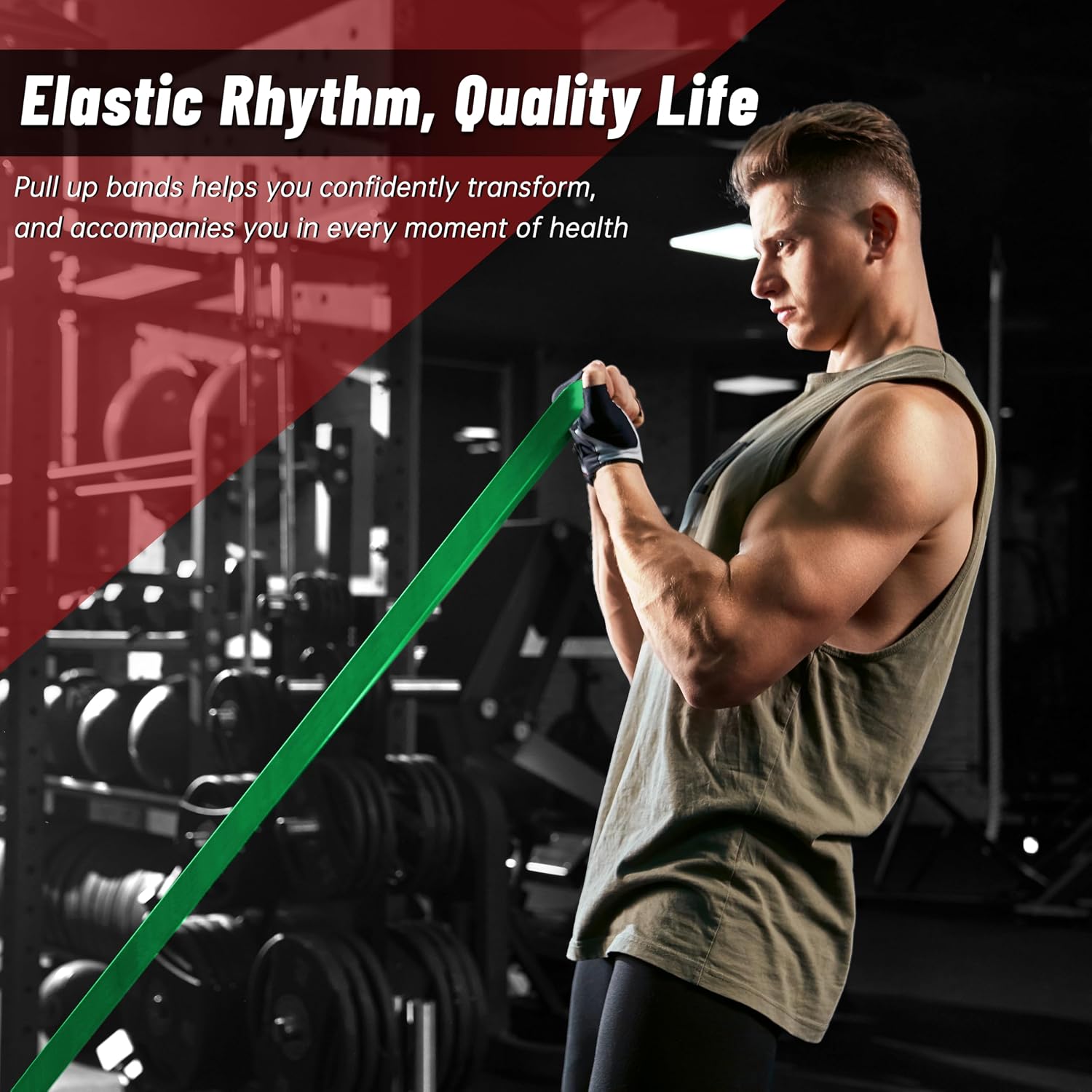 5-Level Resistance Bands for Working Out, Pull Up Assistance Bands - Image 6