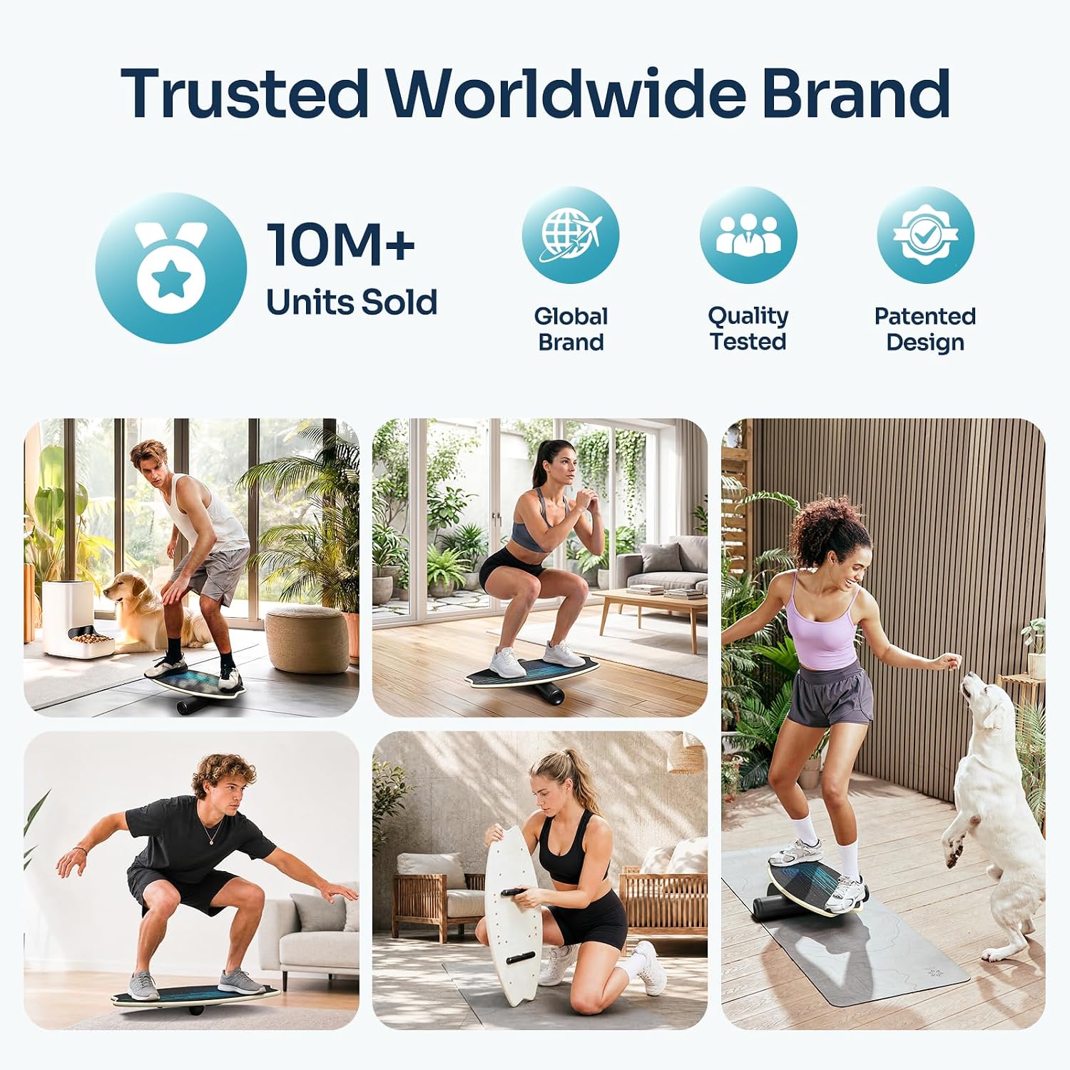 Sportneer Balance Board - 7 Mode Wobble Board with Roller & Ball - Image 9