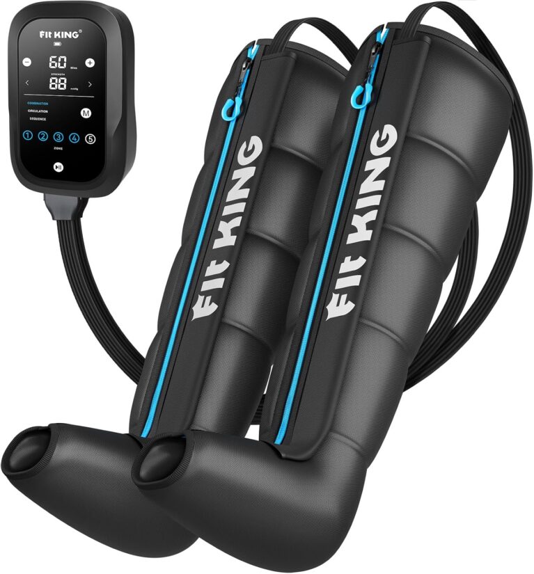 FIT KING Pro Leg Massager Athlete Compression Recovery Boots Cordless M
