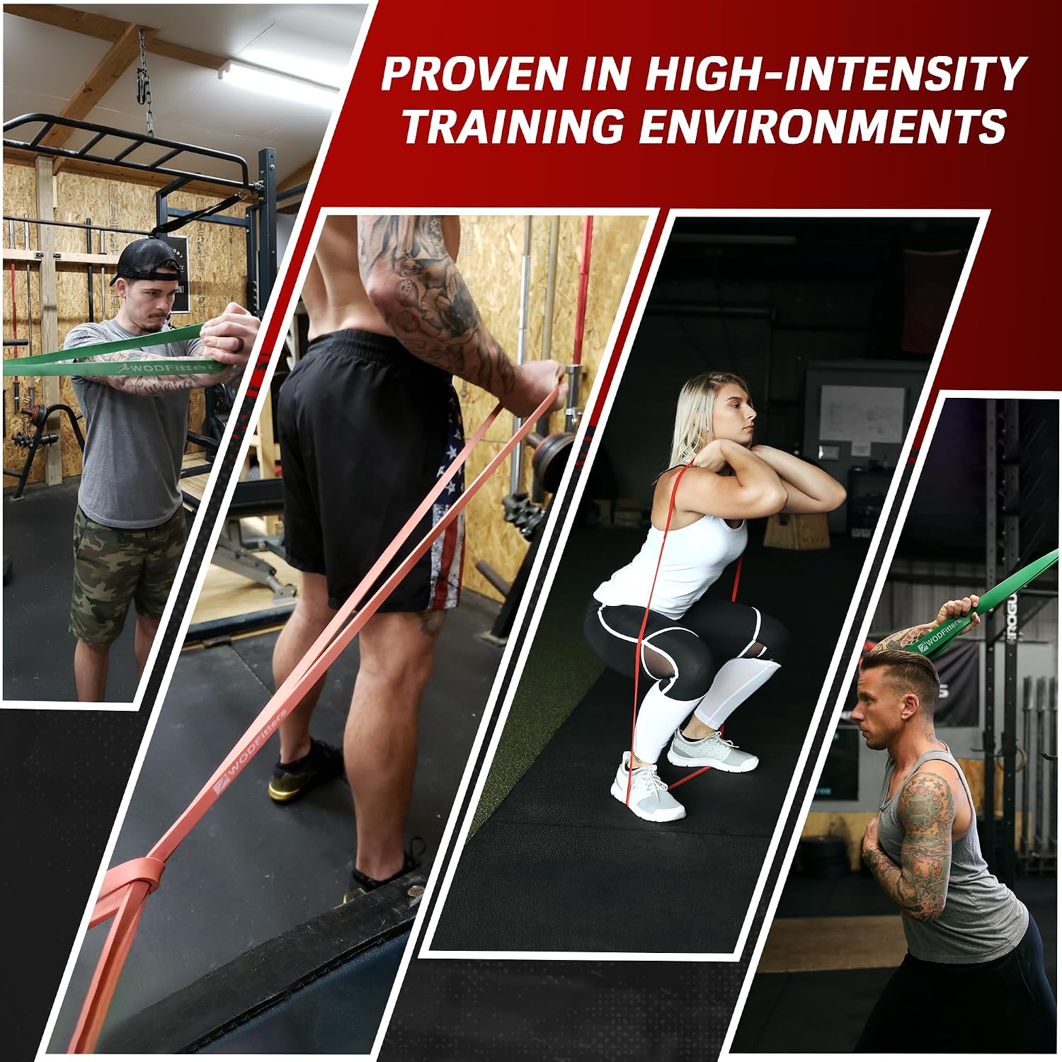 WODFitters Pull-Up Assistance Bands - 5 Band Set for Ultimate Pull Up and Muscle Up Training - Image 4
