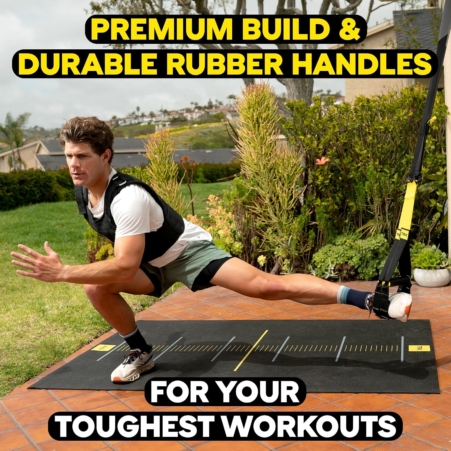 TRX Pro3 Home Gym System – Professional-Grade Suspension Trainer for Strength Training, HIIT, Cardio & Full-Body Workouts, Durable Design with Indoor & Outdoor Anchors - Image 4