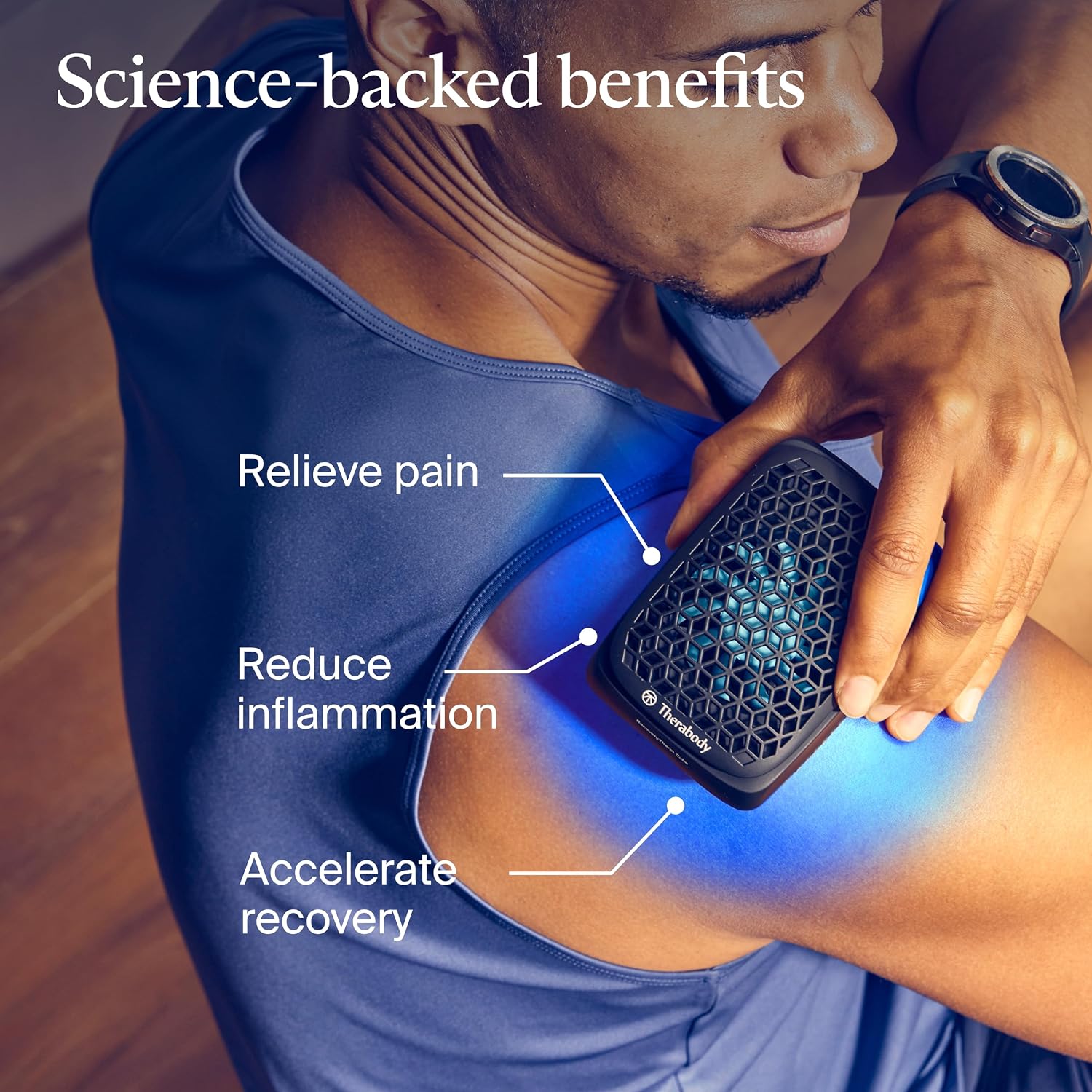 Therabody RecoveryTherm Cube - Instant Heat, Cold and Contrast Therapy for Pain Relief, Aches and Pains, and Muscle Recovery - Portable Hands Free Cryotherapy Machine with Cold Compress & Heating Pad - Image 2