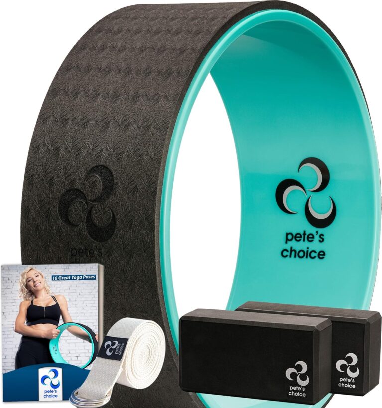 Yoga Wheel Kit for Beginners - Wheel, 2 Blocks, Strap & Guide