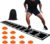 Agility Ladder Set 15ft Rubber Non-Slip Agility Training Ladder with 10Cone