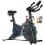 Wenoker Exercise Bike, Magnetic Stationary Bike for Home with App Connectivity, Adjustable Seat & Handlebar, Quiet Indoor Cycling Bike with Transport Wheels, Fitness Workout Bike for Cardio