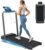 WELLFIT Folding Treadmill for Home, Walking Pad with Incline and Handle Bar