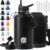 DYSANKY Insulated Water Bottle w/Straw Lid & Portable Carrier Bag, 64oz