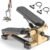 Mini Stair Stepper with Resistance Bands for Home Exercise Compact Stair Stepper with LCD Monitor, 220 lb Capacity, Smooth Low-Impact Cardio Training for Home Daily Workout