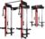 WM3-V4 Folding Squat Rack, Wall Mounted Power Rack with Dual Independent Pulley System, Functional Trainer with 5 Adjustable Function Modes for Space Saving
