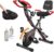 PLENY Folding Exercise Bike, 5 IN 1 Indoor Stationary Bikes for Home