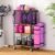 Dumbbell Rack, Yoga Mat Storage Holder, Home Gym Storage Rack, Workout Equipment Storage Organizer, Weight Storage Holder Rack with Hooks and Wheels