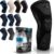 POWERLIX Knee Compression Sleeve – Best Knee Brace for Men & Women – Knee Support for Running, Basketball, Weightlifting, Gym, Workout, Sports, (Black, Large)