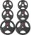 GIKPAL Olympic Weight Plates, 2-Inch Rubber Coated for Strength Training